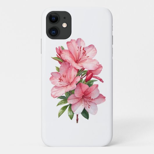 Azalea bloem waterverfschildering Case-Mate iPhone case (Achterkant)