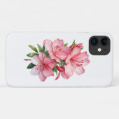 Azalea bloem waterverfschildering Case-Mate iPhone case (Achterkant (horizontaal))