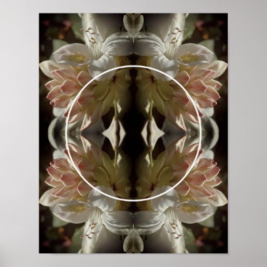 Azalea Bloesem Tint Maak Je Eigen Foto Poster (Voorkant)