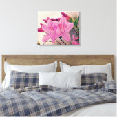 Azalea Blooms Canvas Afdruk (Insitu (Slaapkamer))
