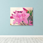 Azalea Blooms Canvas Afdruk (Insitu (Houten vloer))