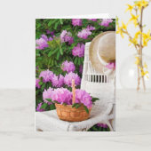 Azalea boeket in de tuin kaart (Gele Bloem)