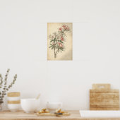Azalea botanische print (Keuken)