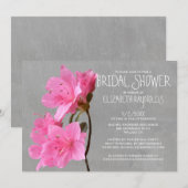 Azalea Bridal Shower-uitnodigingen Kaart (Voorkant / Achterkant)