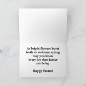 Azalea Collage Large Font Easter Kaart (Binnen)