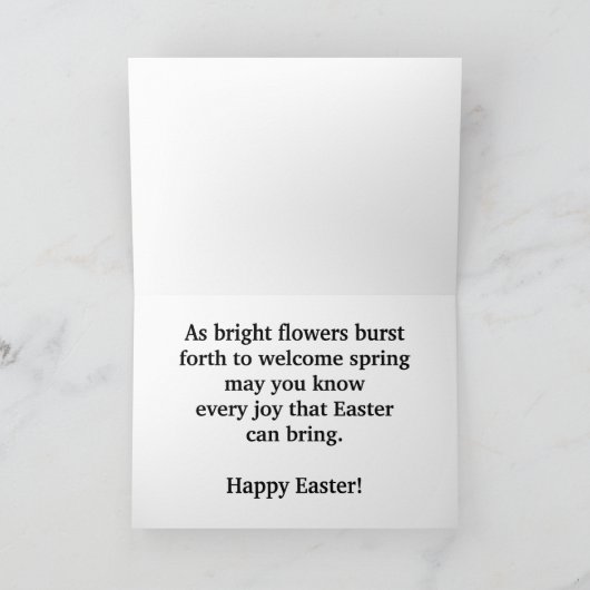 Azalea Collage Large Font Easter Kaart (Binnen)