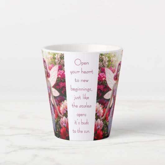 Azalea Dwergfee Latte Mok (Voorkant)