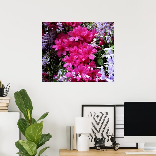 azalea en wisteria poster (Thuiskantoor)
