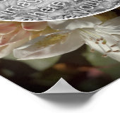 Azalea Flower Blossoms Tint Creëer Uw eigen foto Poster (Hoek)