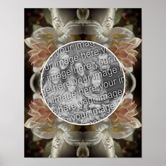 Azalea Flower Blossoms Tint Creëer Uw eigen foto Poster (Voorkant)