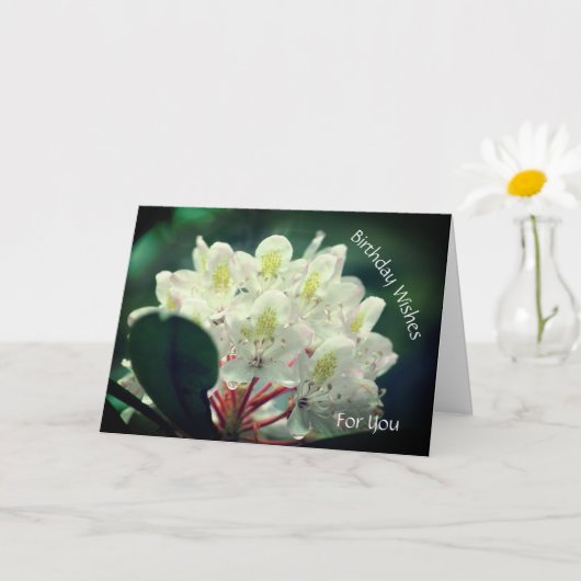 Azalea Flower Personalized Birthday Kaart (Kleine Plant)