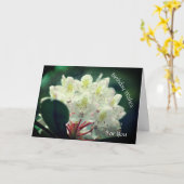 Azalea Flower Personalized Birthday Kaart (Gele Bloem)