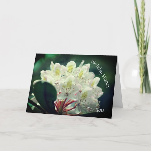  Azalea Flower Personalized Birthday Kaart (Voorkant)