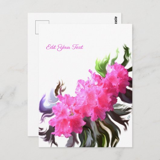 Azalea Flowers Briefkaart (Voorkant / Achterkant)