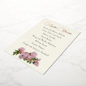Azalea Flowers Guest List Name Folie Kaarten (Gedraaid)