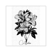 Azalea Flowers Rubber Stamp Rubberstempel (Afrduk)