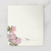 Azalea Flowers Tented Escort or Place Cards Plaatskaartje (Buitenkant ongevouwen)