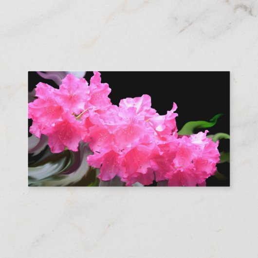 Azalea Flowers Visitekaartje (Achterkant)