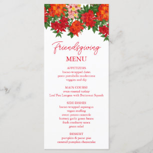 Azalea Herfst Bloemen Friendsgiving Menu