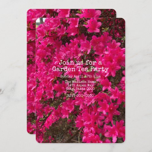 Azalea Kaart (Voorkant / Achterkant)