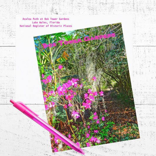 Azalea Path Bok Tower Gardens Lake Wales Briefkaart