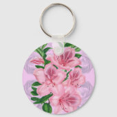 Azalea Roze Romance Sleutelhanger (Voorkant)