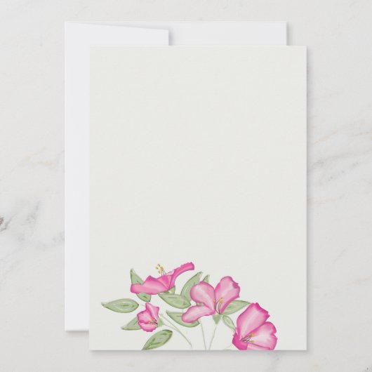 Azalea Save the Date Kaart (Achterkant)