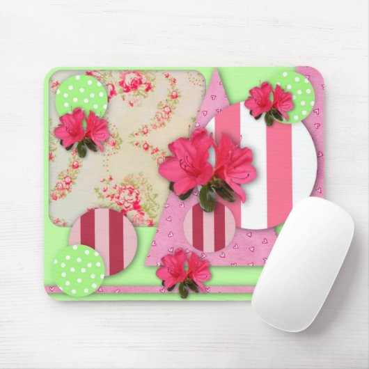 Azalea Scrapbook Mousepad Muismat (Met muis)