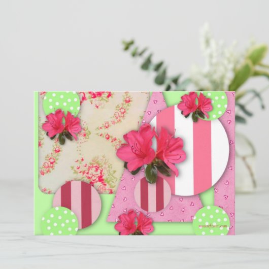 Azalea Scrapbook Save the Date (Staand voorkant)