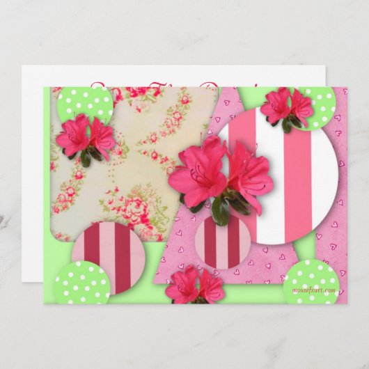 Azalea Scrapbook Save the Date (Voorkant / Achterkant)