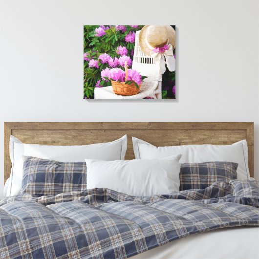 Azalea Summer Canvas Afdruk (Insitu (Slaapkamer))