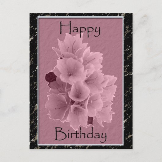 Azalea Verjaardag Briefkaarten (Voorkant)