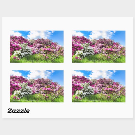 Azalea Viewing [Rectangular Seal] Rechthoekige Sticker (Vel)