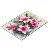 Azalea - Waterverf bloemen Notitieboek (Linkerzijde)