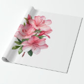 Azalea waterverf schilderij cadeaupapier (Uitgerold)