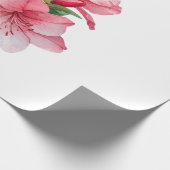 Azalea waterverf schilderij cadeaupapier (Hoek)