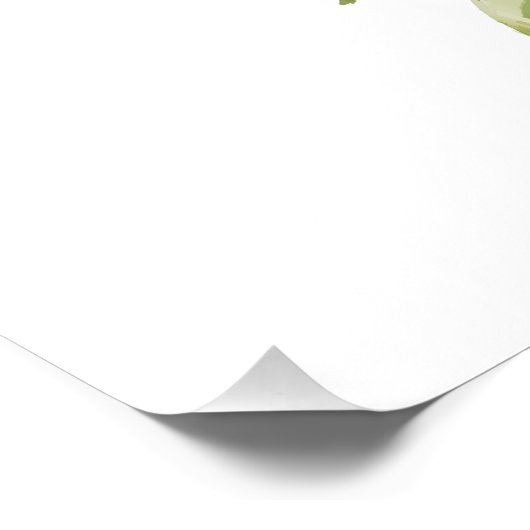 Azalea waterverf schilderij perfect poster (Hoek)