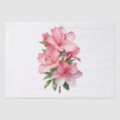 Azalea waterverf schilderij tissuepapier (Voorkant)