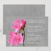 Azalea Wedding Invitations Kaart (Voorkant / Achterkant)
