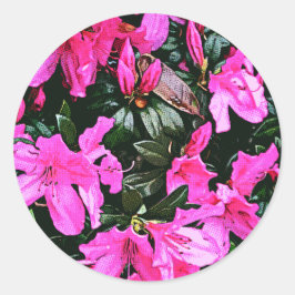 Azaleas 6082 ronde sticker