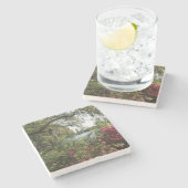 Azaleas, Airlie Gardens Stenen Onderzetter (Zijkant)