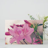 Azaleas Briefpapier (Staand voorkant)