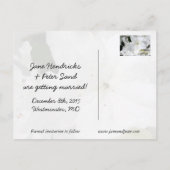 Azaleas Floral Wedding Save the Date Briefkaart 4 (Achterkant)