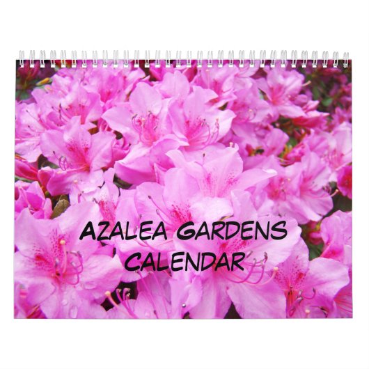 Azaleas Gardens Calendar Pink White Sinaasappel Az Kalender (Hoes)
