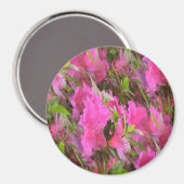 Azalea's in roze.... magneet (Voorkant / Achterkant)