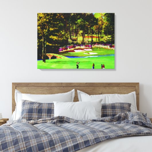 Azalea's op de 12e op Canvas Replica (Insitu (Slaapkamer))