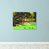 Azalea's op de 12e op Canvas Replica Afdruk (Insitu (Houten vloer))