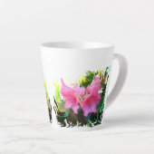 Azaleatbloem Latte Mok (Rechterhoek)