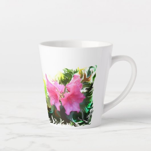 Azaleatbloem Latte Mok (Rechts)