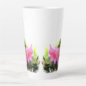 Azaleatbloem Latte Mok (Voorkant)